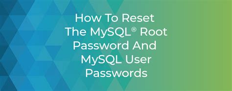 mysql 8.4 root reset.